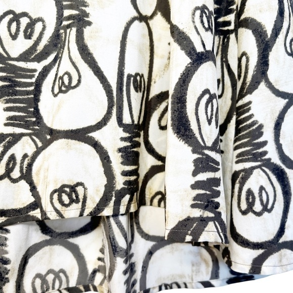 NIC + ZOE Sleeveless Bright Idea Print Dress in Brown and Cream Size Small - Picture 7 of 13